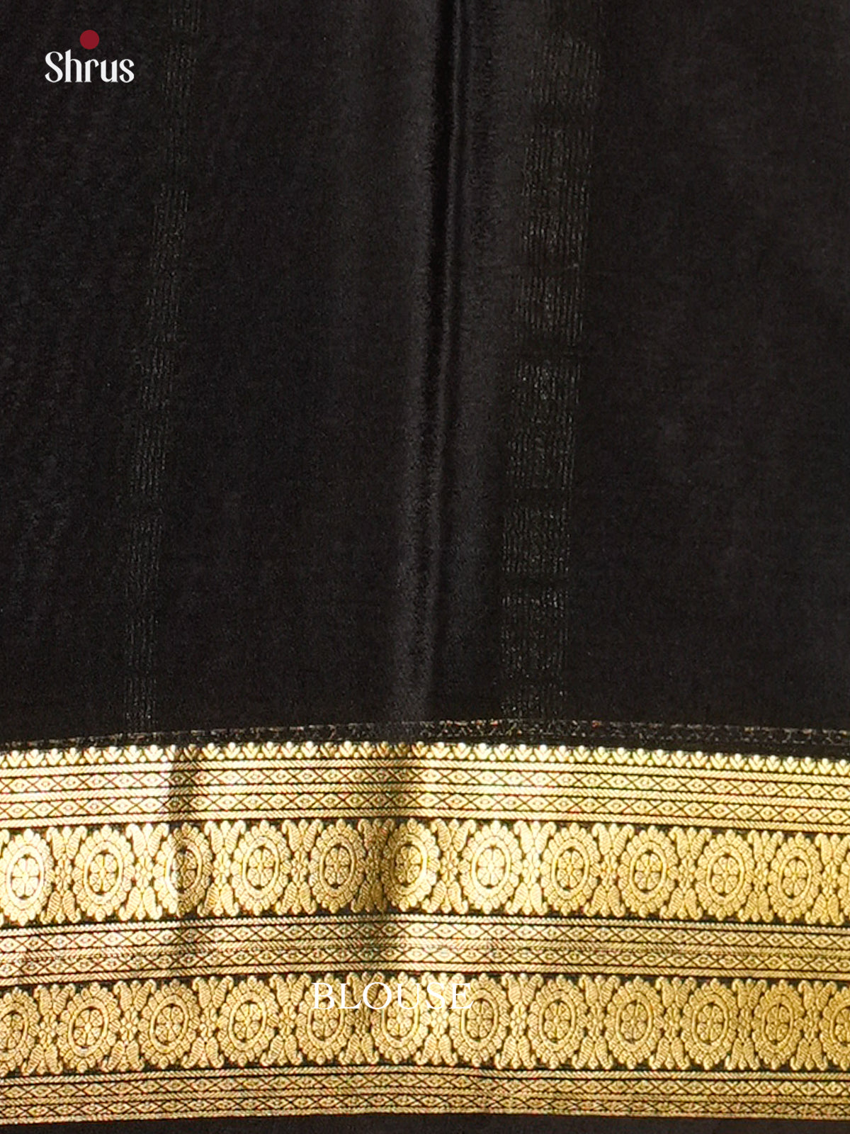 Stunning Red & Black Mysore Silk Saree with zari border- EAS09180