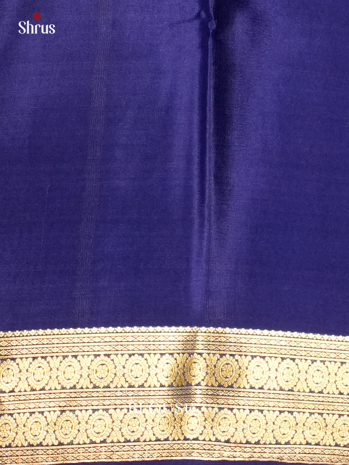 Celestial Sky Blue Mysore Silk Saree with blue zari border -EAS09181