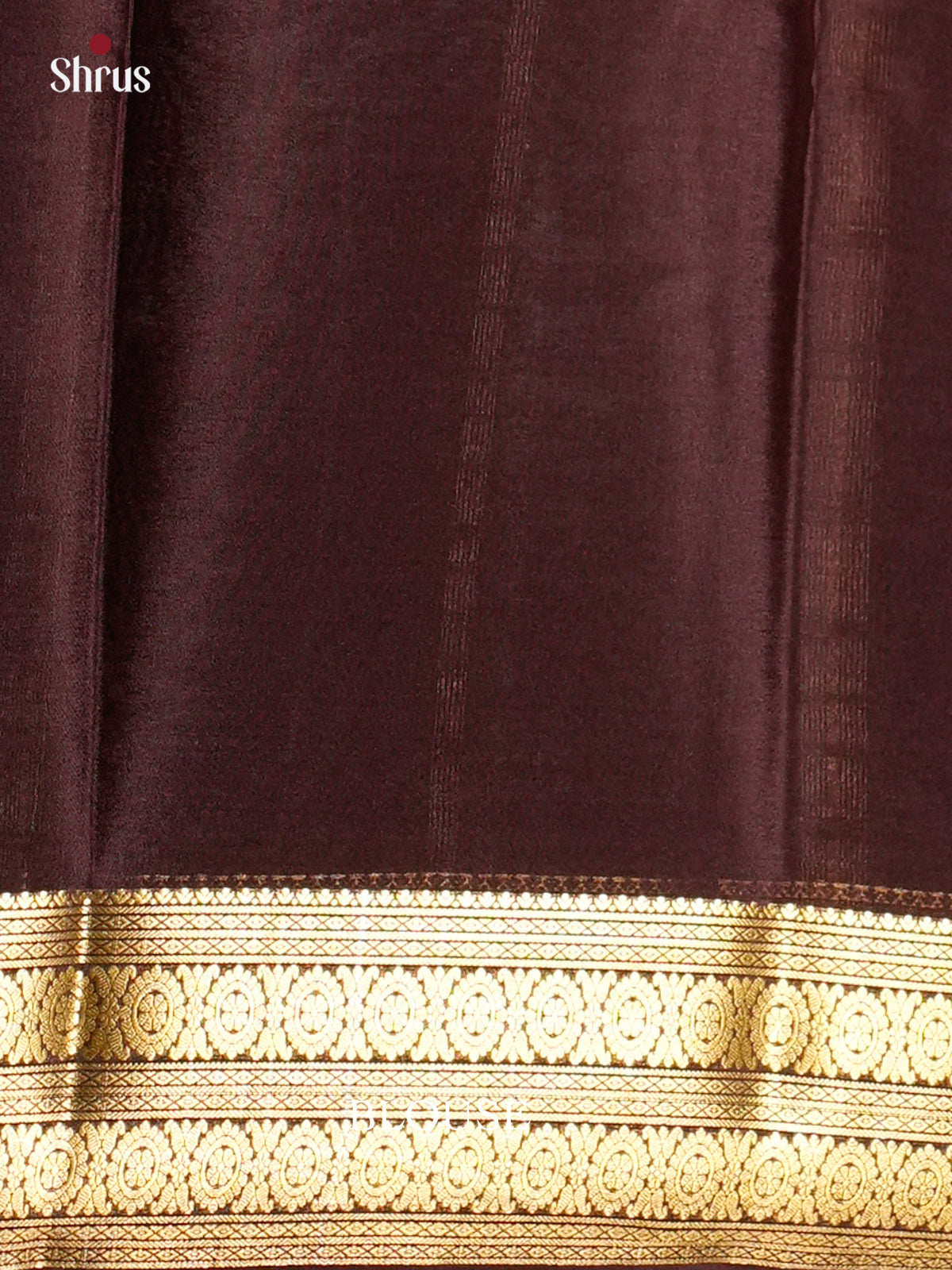 Pretty light Green & Brown Mysore Silk Saree with zari border EAS09182 - Shop on Shrus.com