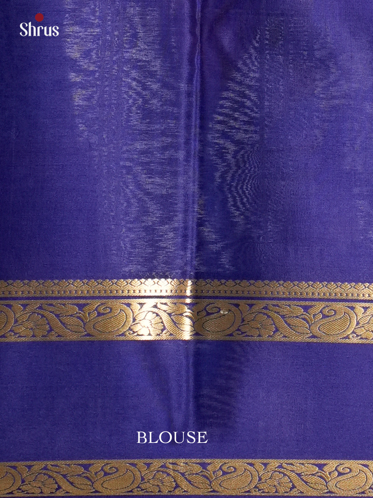 Celestial Sky Blue & Blue Mysore Silk Saree with rettaipet zari border - EAS09210