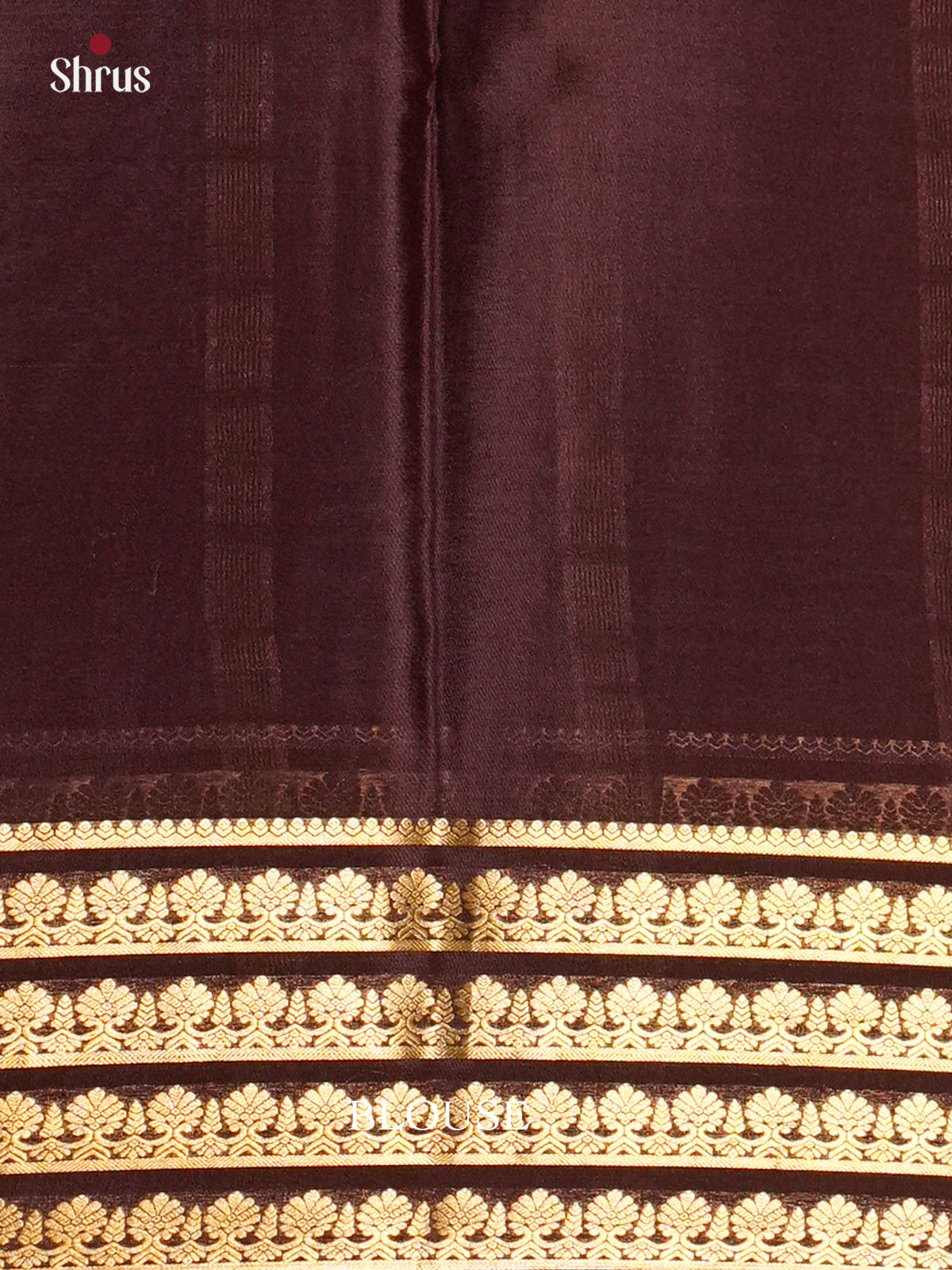 Beautiful Light Green & Brown Mysore Silk Saree with gold zari striped border - EAS09225