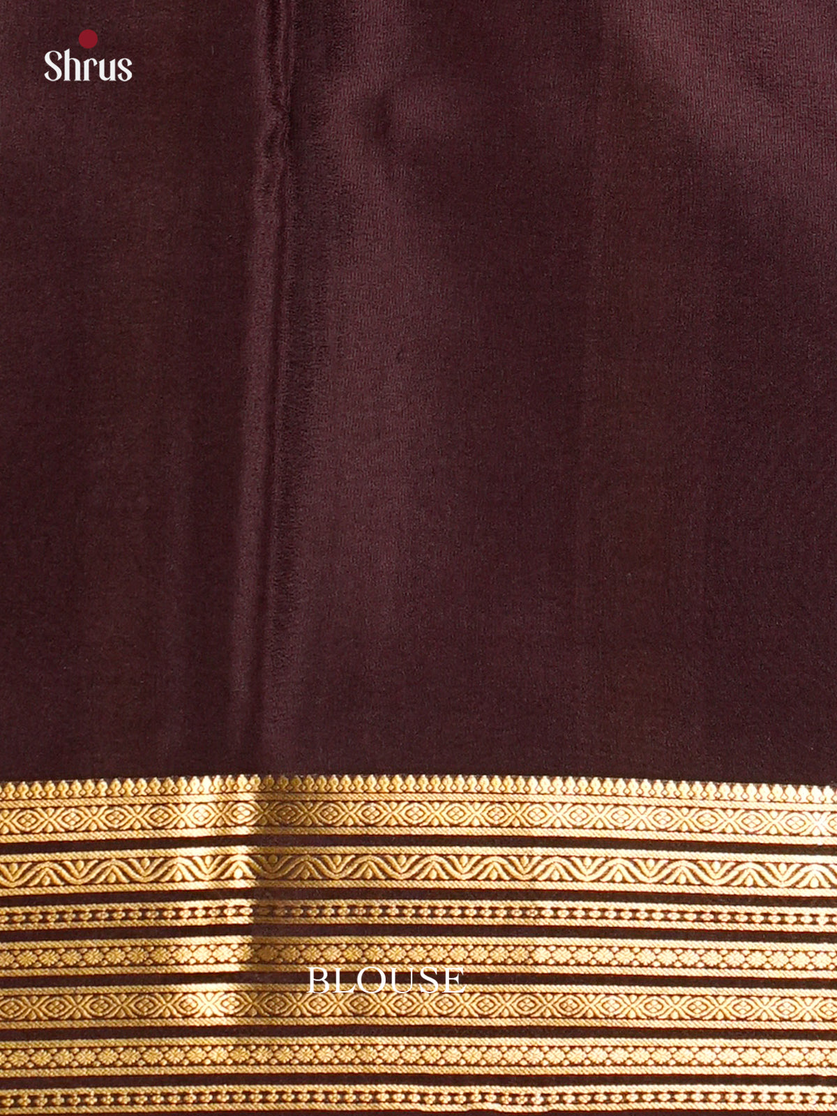 Serene Parrot Green & Brown Mysore Silk Saree with zari striped border -EAS09236