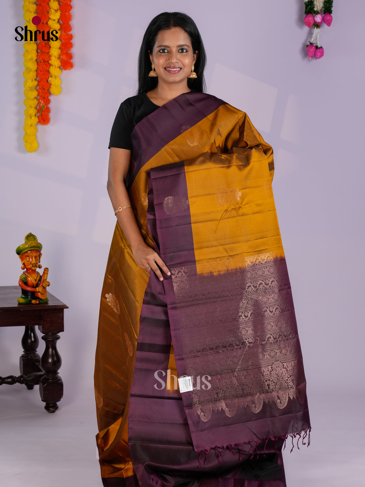 EAS10024 - Softsilk-halfpure Saree - Shop on Shrus.com