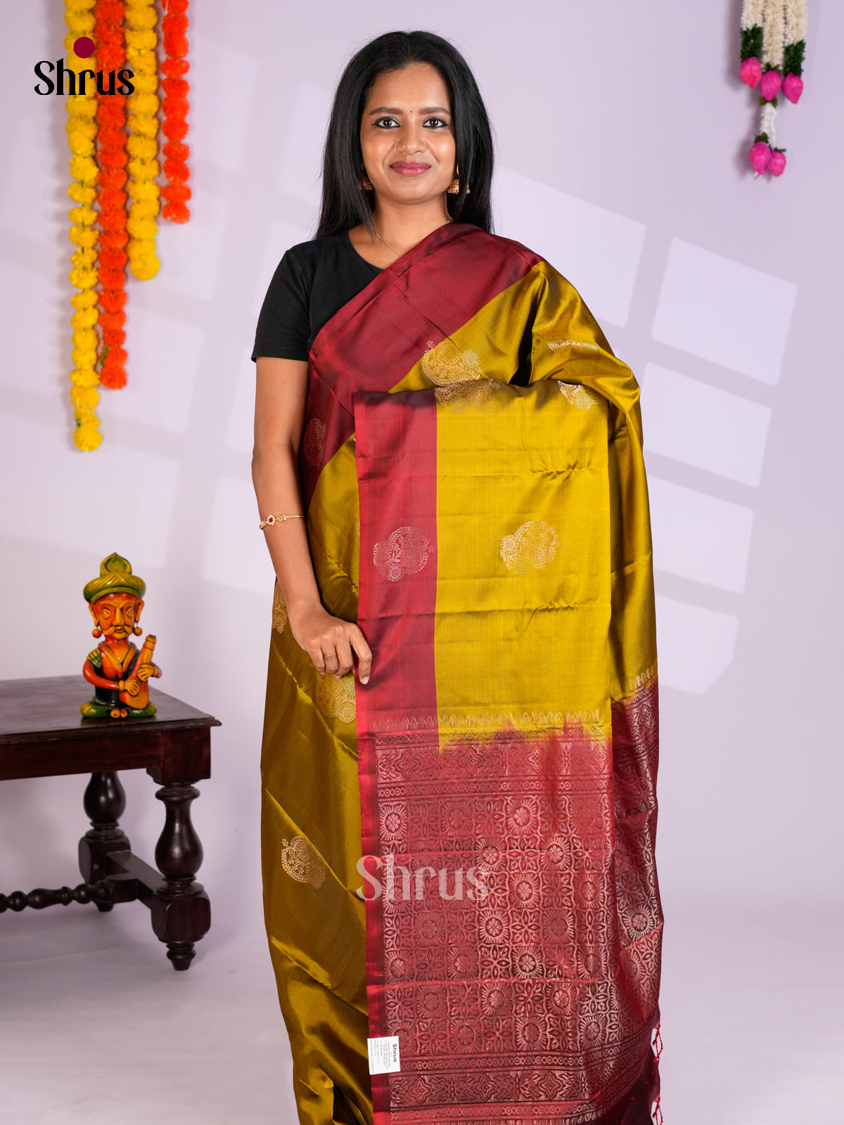 EAS10033 - Softsilk-halfpure Saree - Shop on Shrus.com