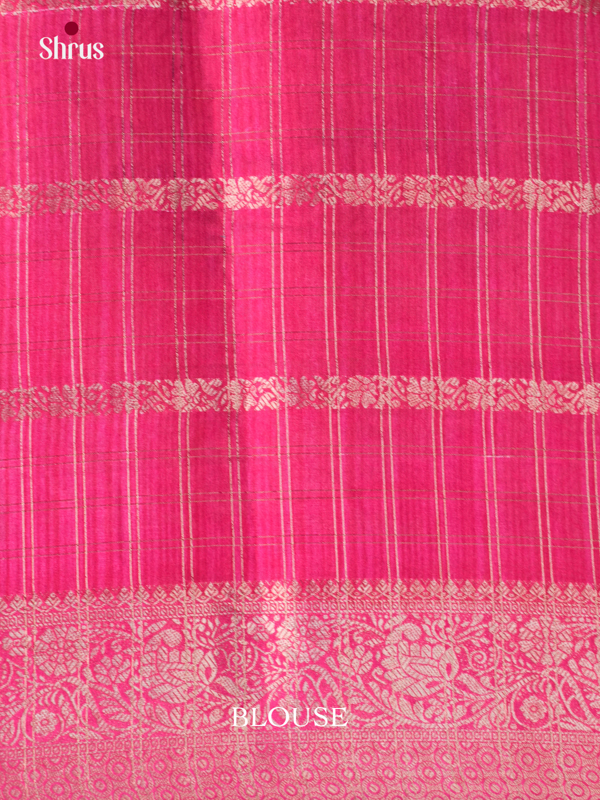 Cream & Pink - Semi Crepe Saree -EAS10041 - Shop on Shrus.com