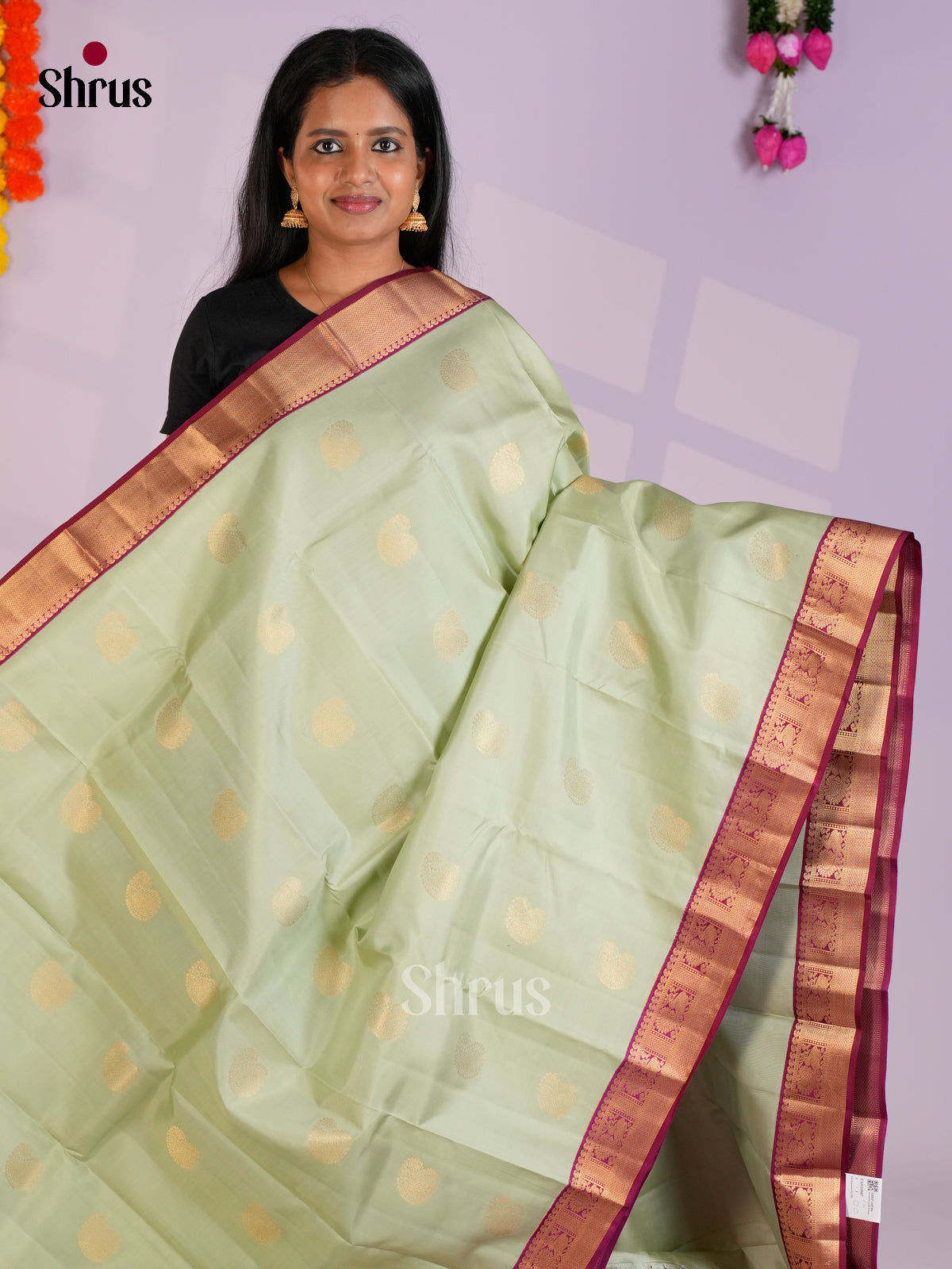 EAS10047 - Kanchipuram silk Saree - Shop on Shrus.com