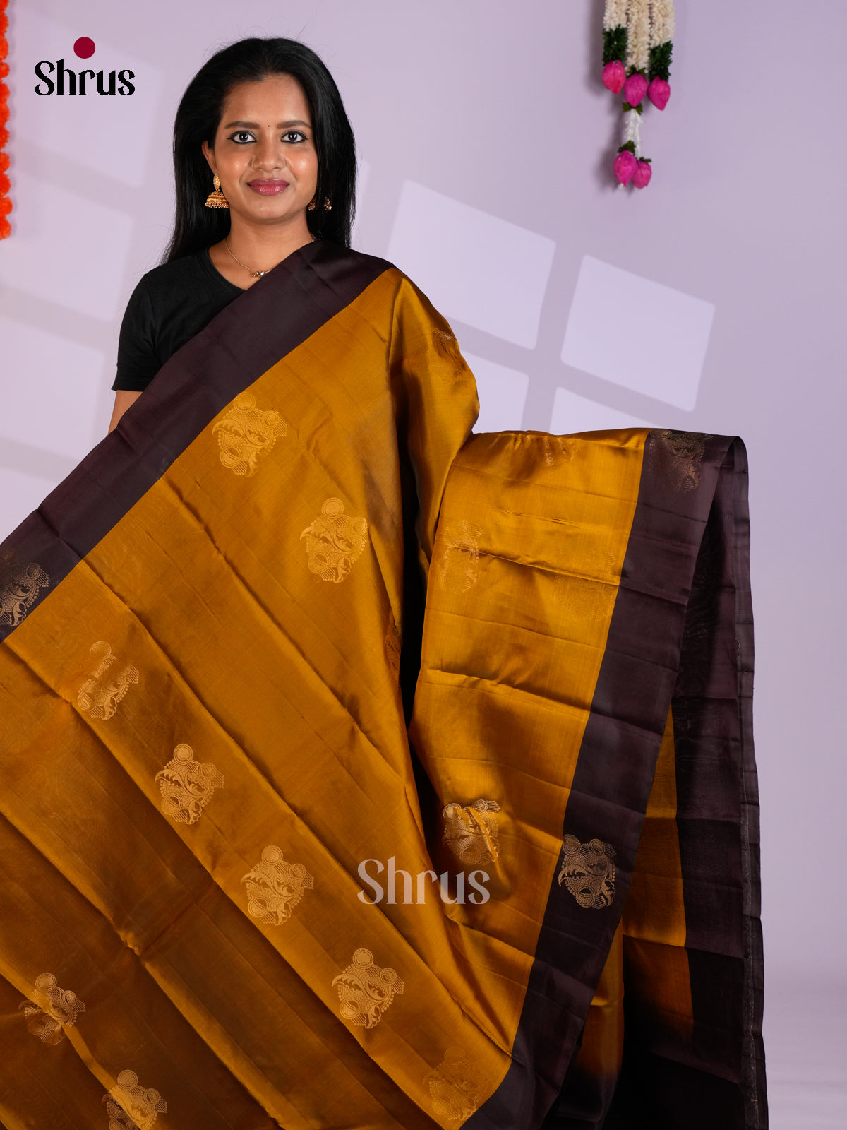 EAS10107 - Softsilk-halfpure Saree - Shop on Shrus.com