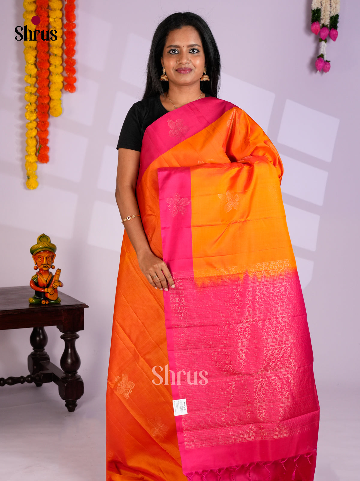 EAS10111 - Softsilk-halfpure Saree - Shop on Shrus.com