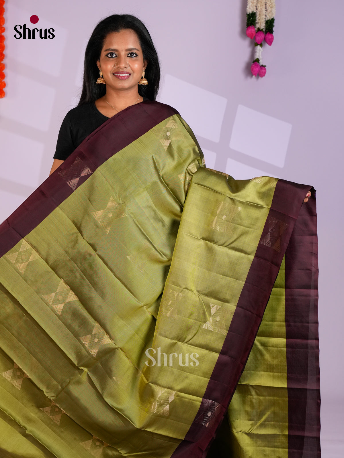 EAS10115 - Softsilk-halfpure Saree - Shop on Shrus.com