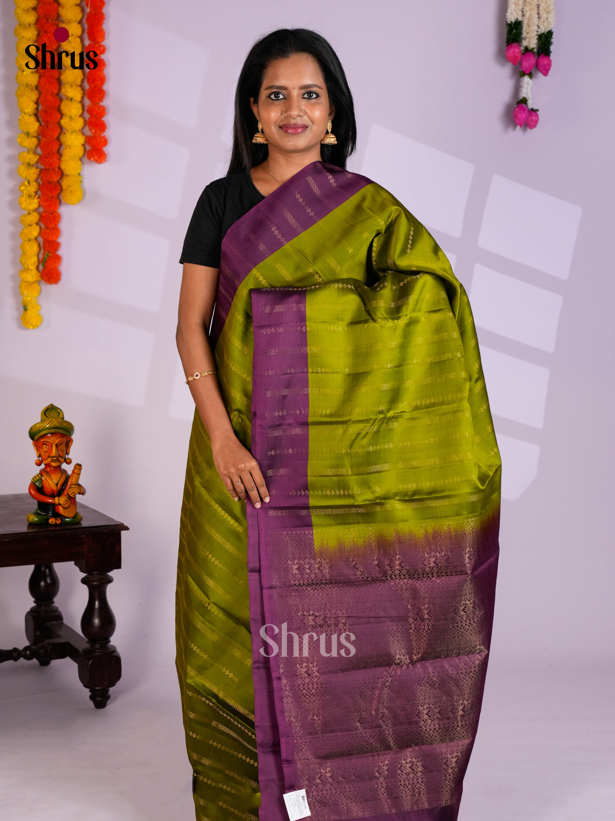 EAS10176 - Softsilk-halfpure Saree - Shop on Shrus.com
