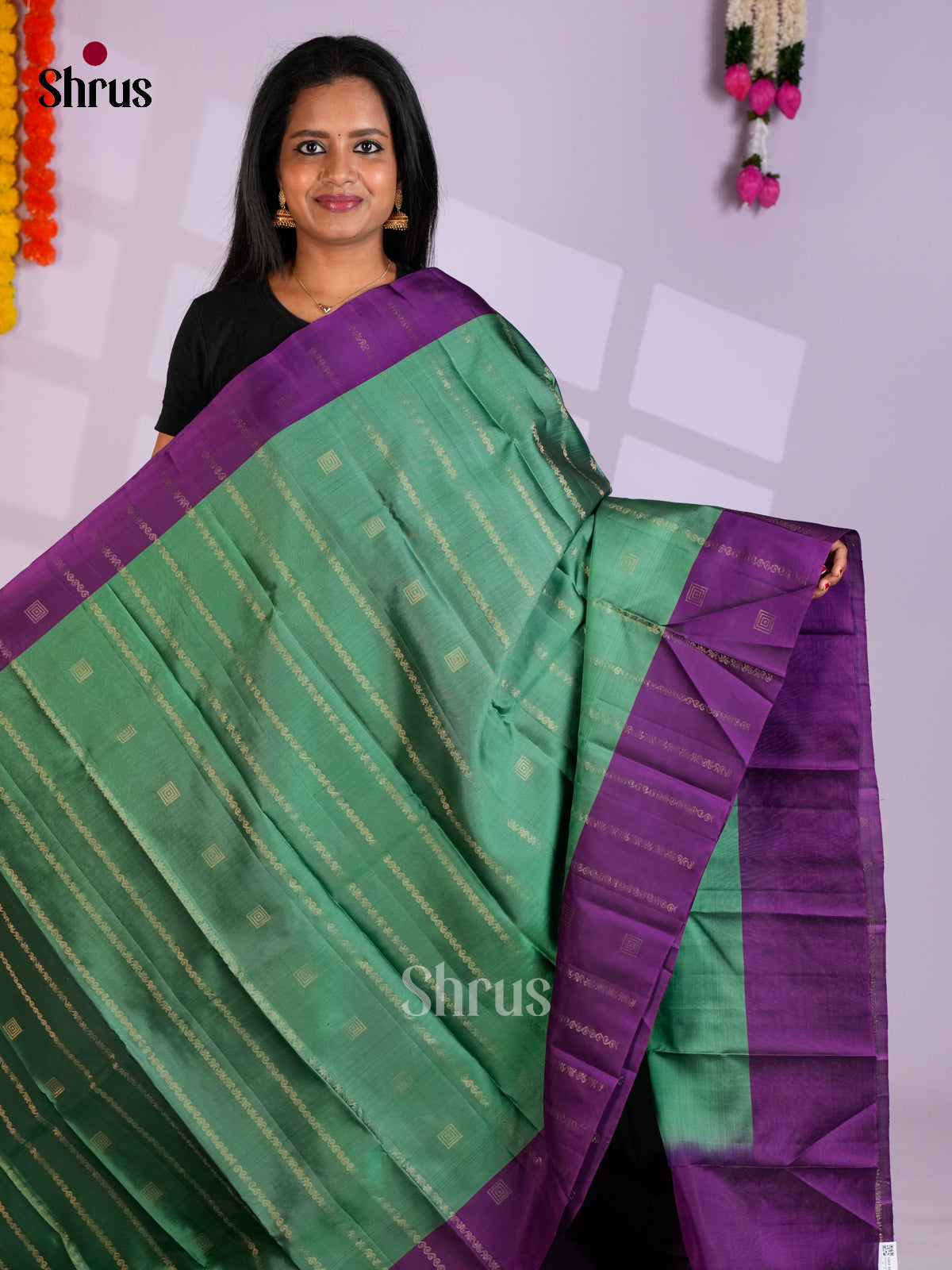 EAS10186 - Softsilk-halfpure Saree - Shop on Shrus.com