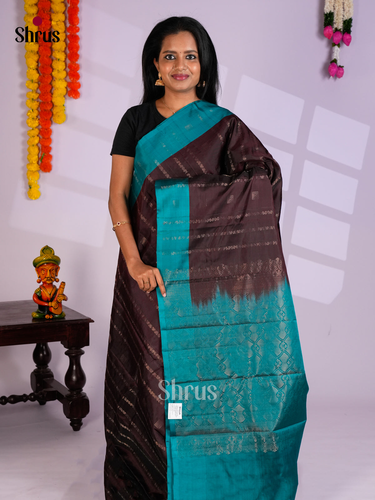 EAS10189 - Softsilk-halfpure Saree - Shop on Shrus.com