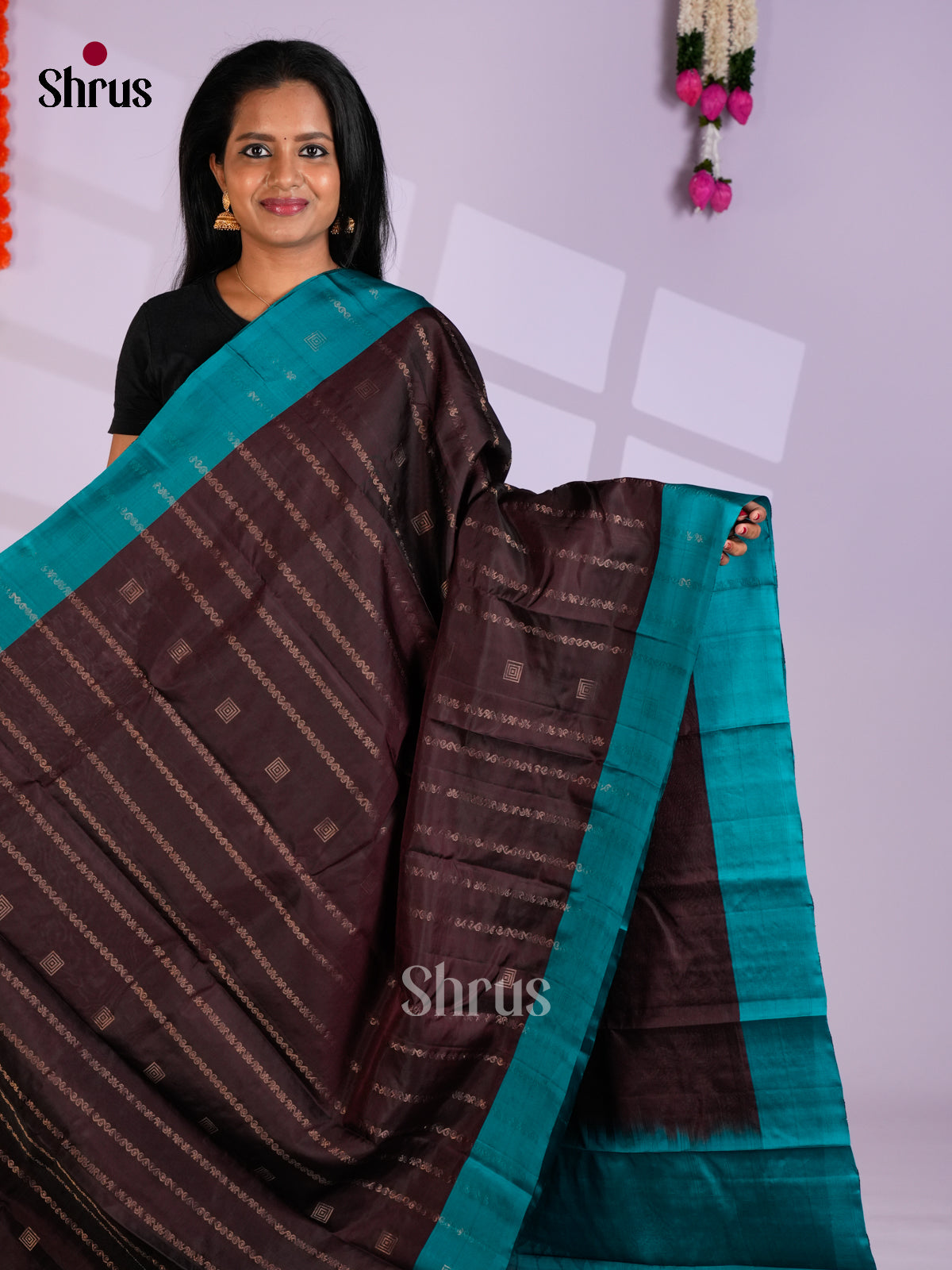 EAS10189 - Softsilk-halfpure Saree - Shop on Shrus.com