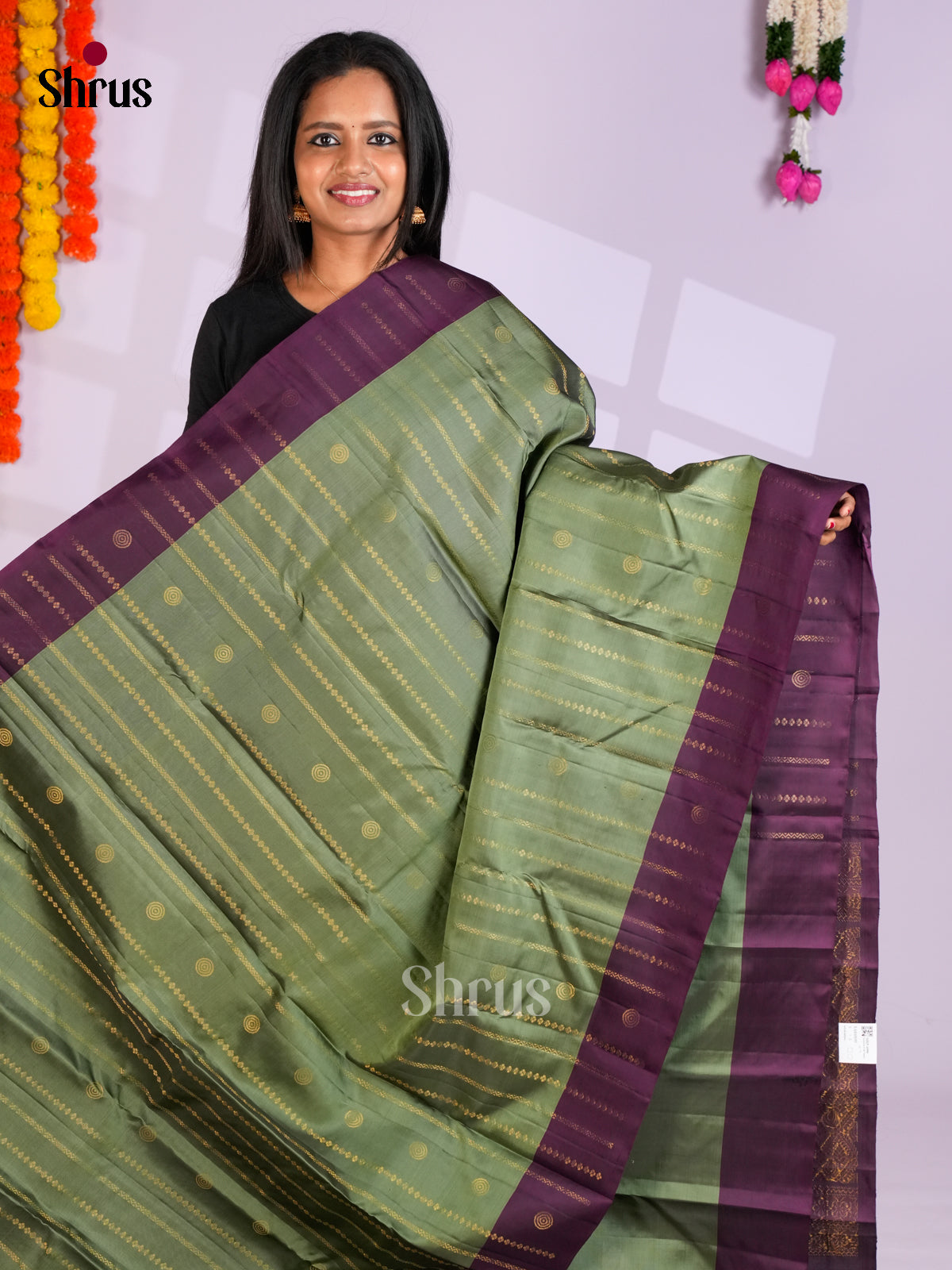 EAS10193 - Softsilk-halfpure Saree - Shop on Shrus.com