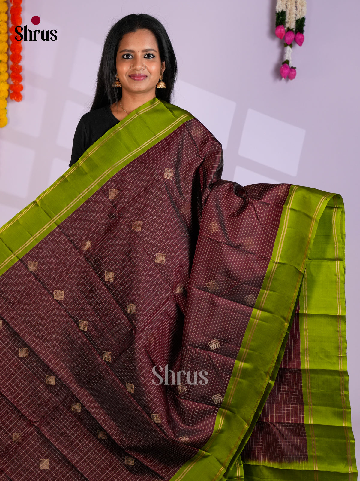 EAS10201 - Softsilk-halfpure Saree - Shop on Shrus.com