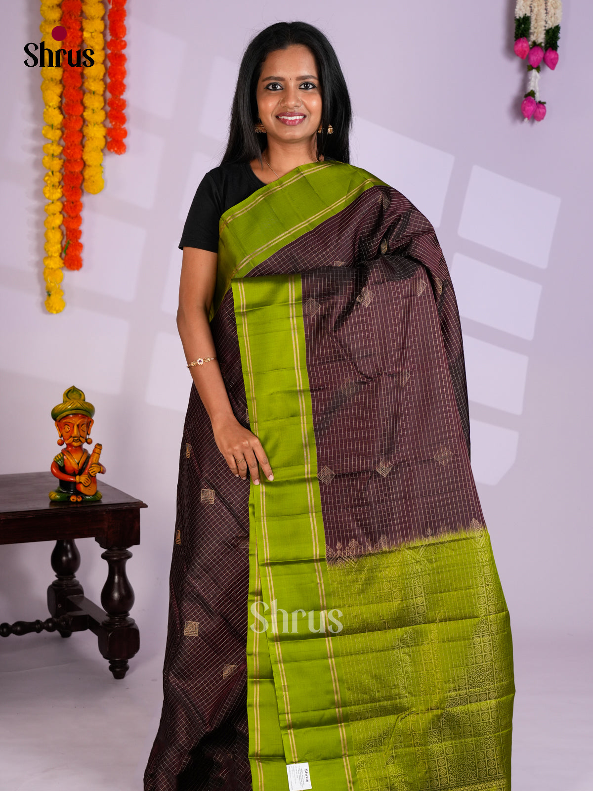 EAS10202 - Softsilk-halfpure Saree - Shop on Shrus.com