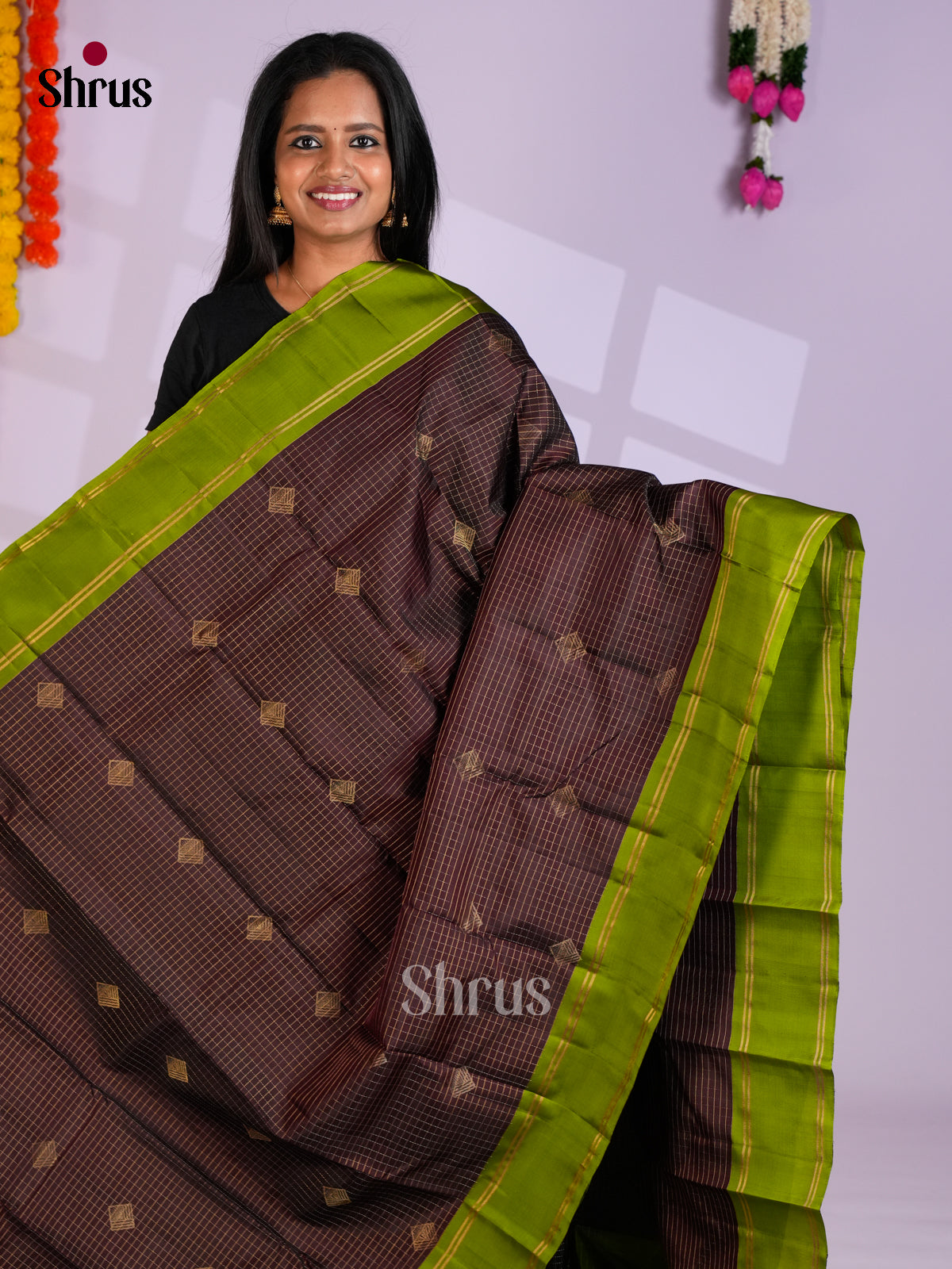 EAS10202 - Softsilk-halfpure Saree - Shop on Shrus.com