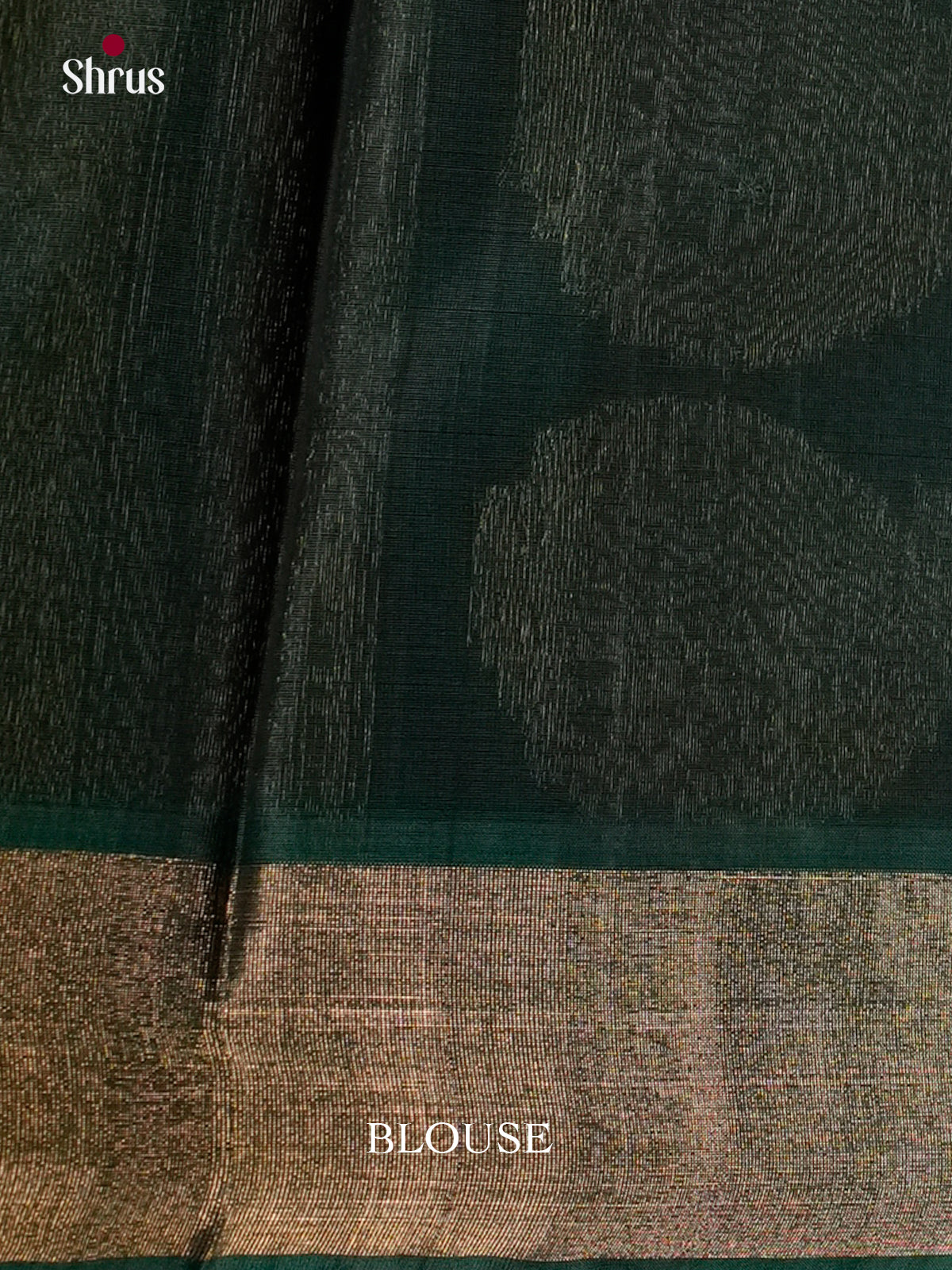 Dark Blue & Green - Timeless Silk Cotton Saree- EAS12006