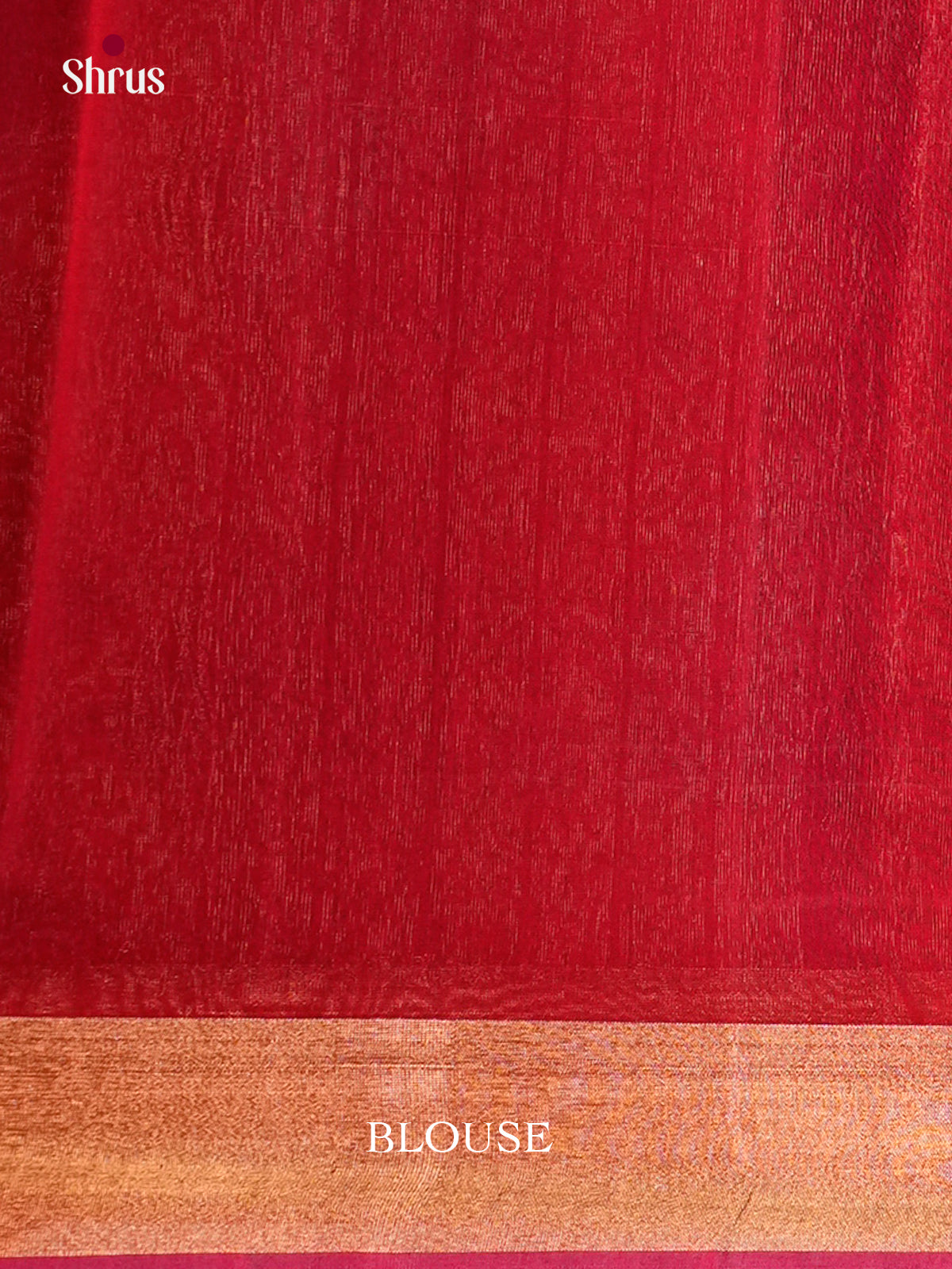 Blue & Red - Timeless Silk Cotton Saree -EAS12033