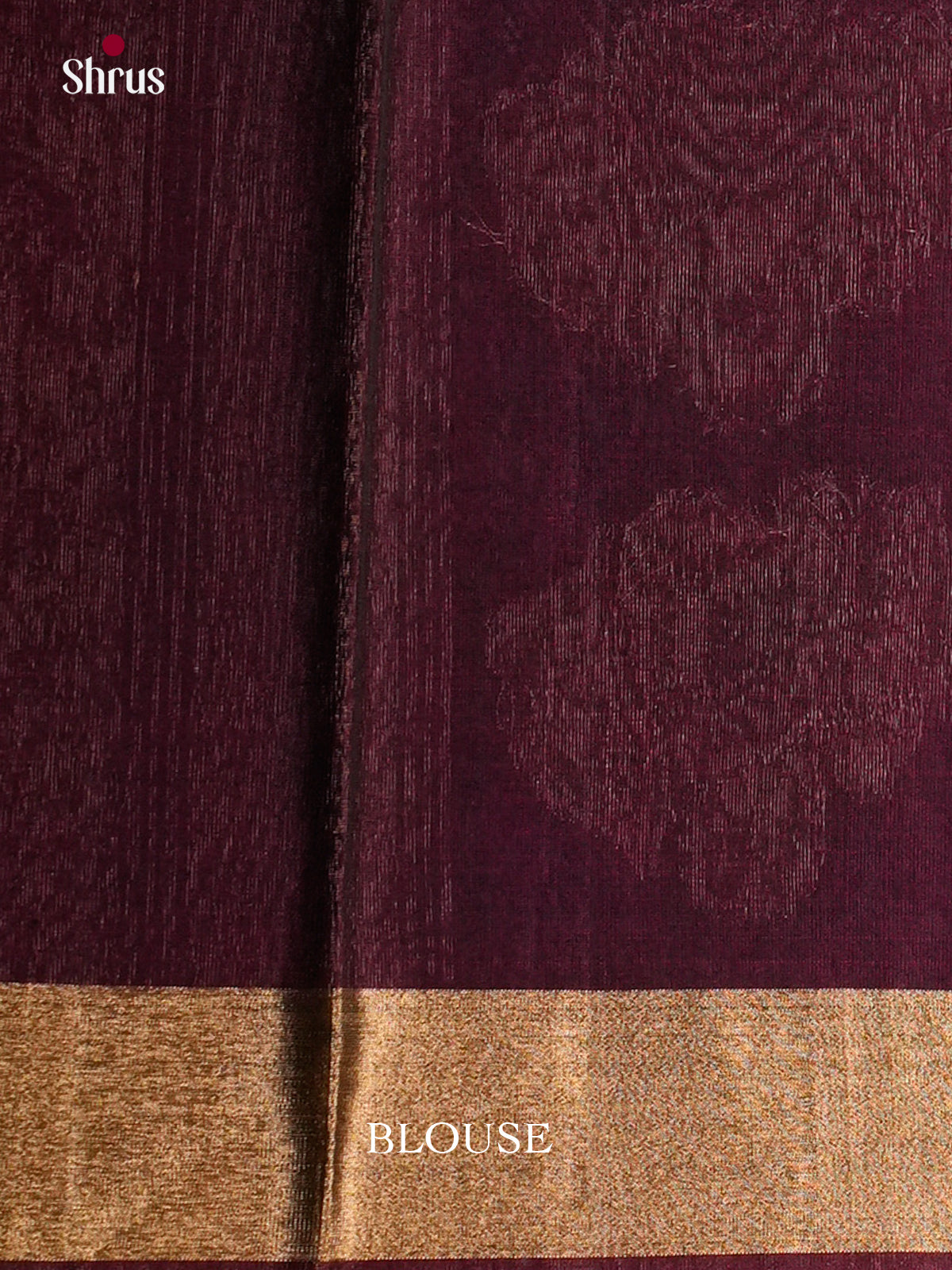 Blue & Maroon - Timeless Silk Cotton Saree - EAS12036