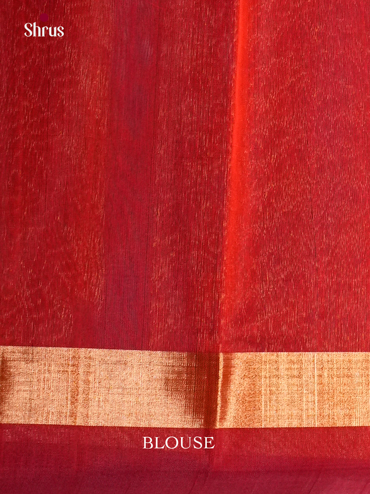 Blue & Red - Timeless Silk Cotton Saree-EAS12048