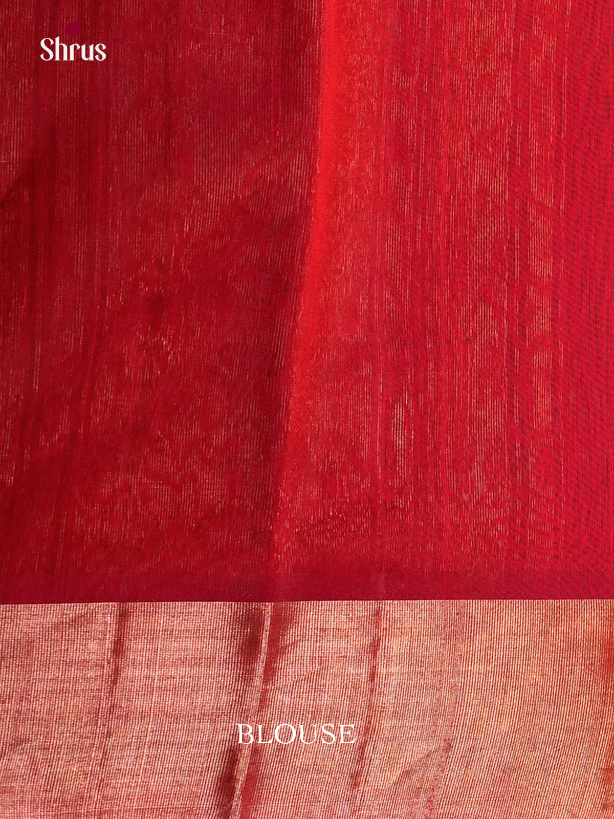 Blue & Red- Timeless Silk Cotton Saree -EAS12084