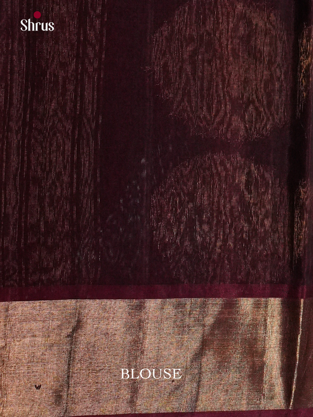 Dark Blue & maroon - Timeless Silk Cotton Saree - EAS12085