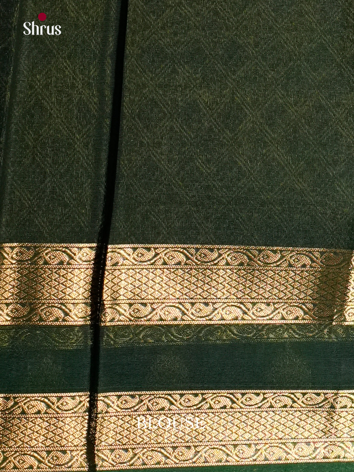 Blue & Green- Timeless Silk Cotton Saree - EAS12124