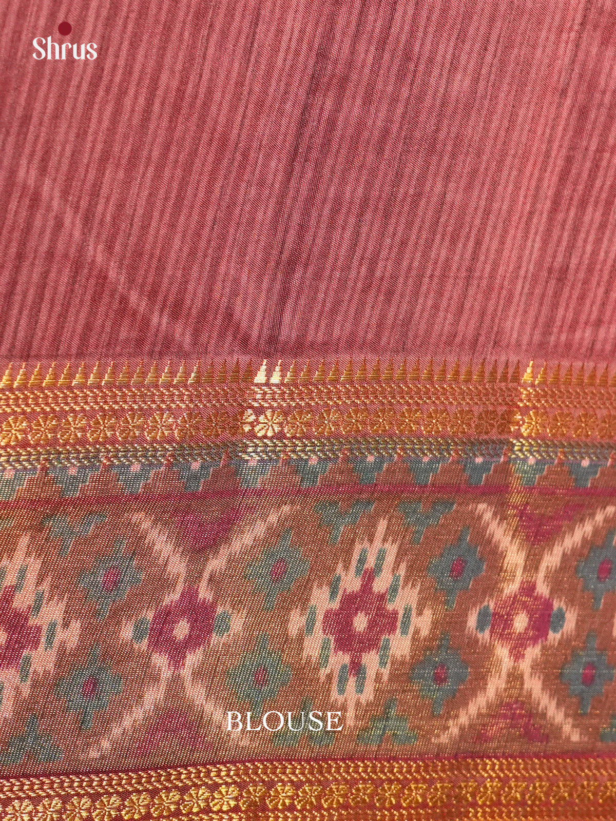 EAS12240 - Semi Patola -Rettapet border Saree - Shop on Shrus.com