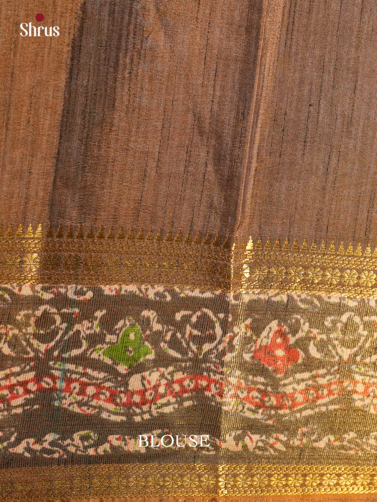 EAS12264 - Semi Patola -Rettapet border Saree