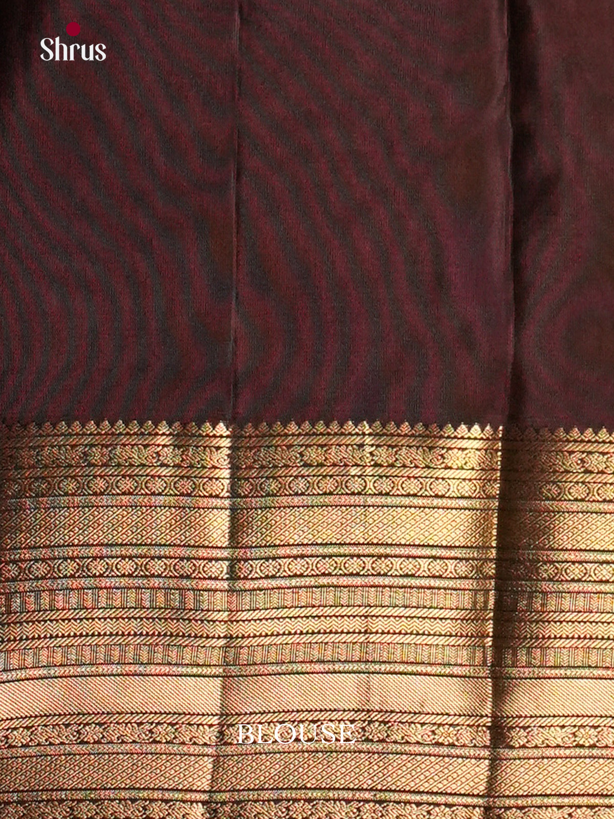 Mustard & Maroon - Kanchipuram-halfpure Saree- EAS12322 - Shop on Shrus.com