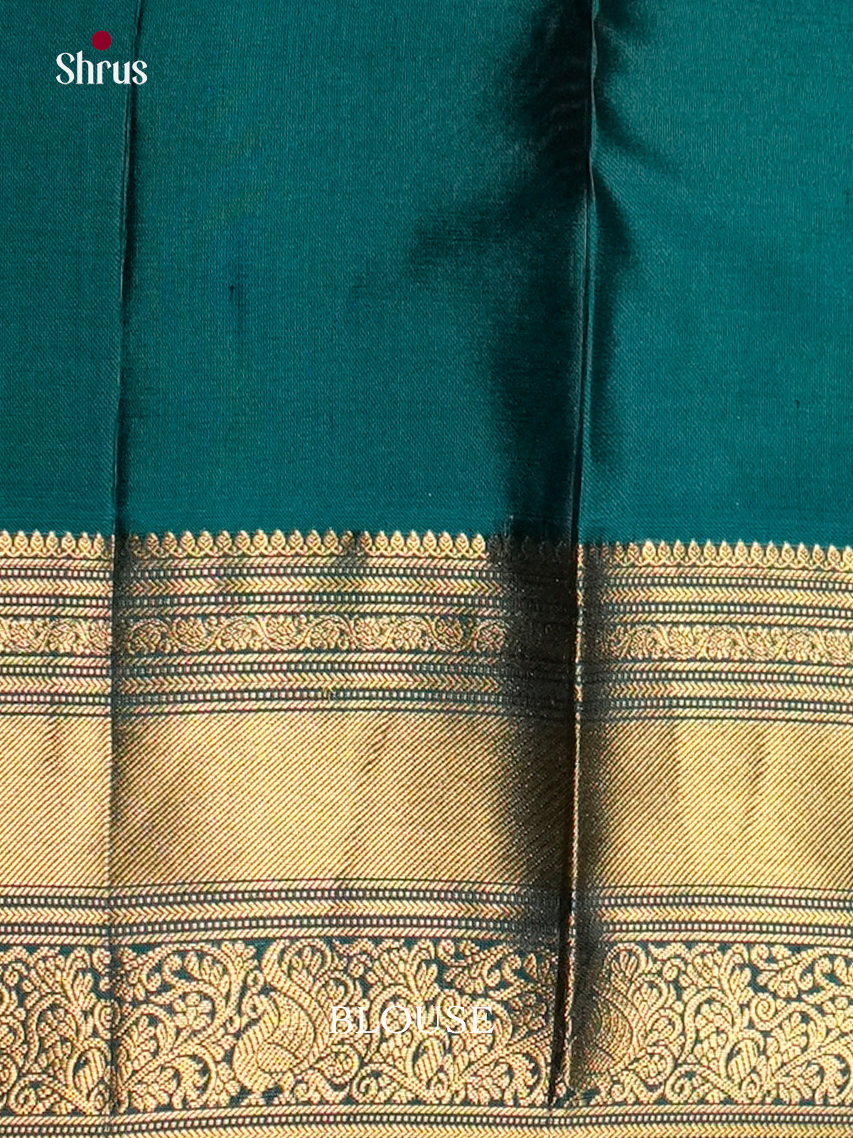Purple & Peacock Blue - Kanchipuram-halfpure Saree- EAS12326 - Shop on Shrus.com