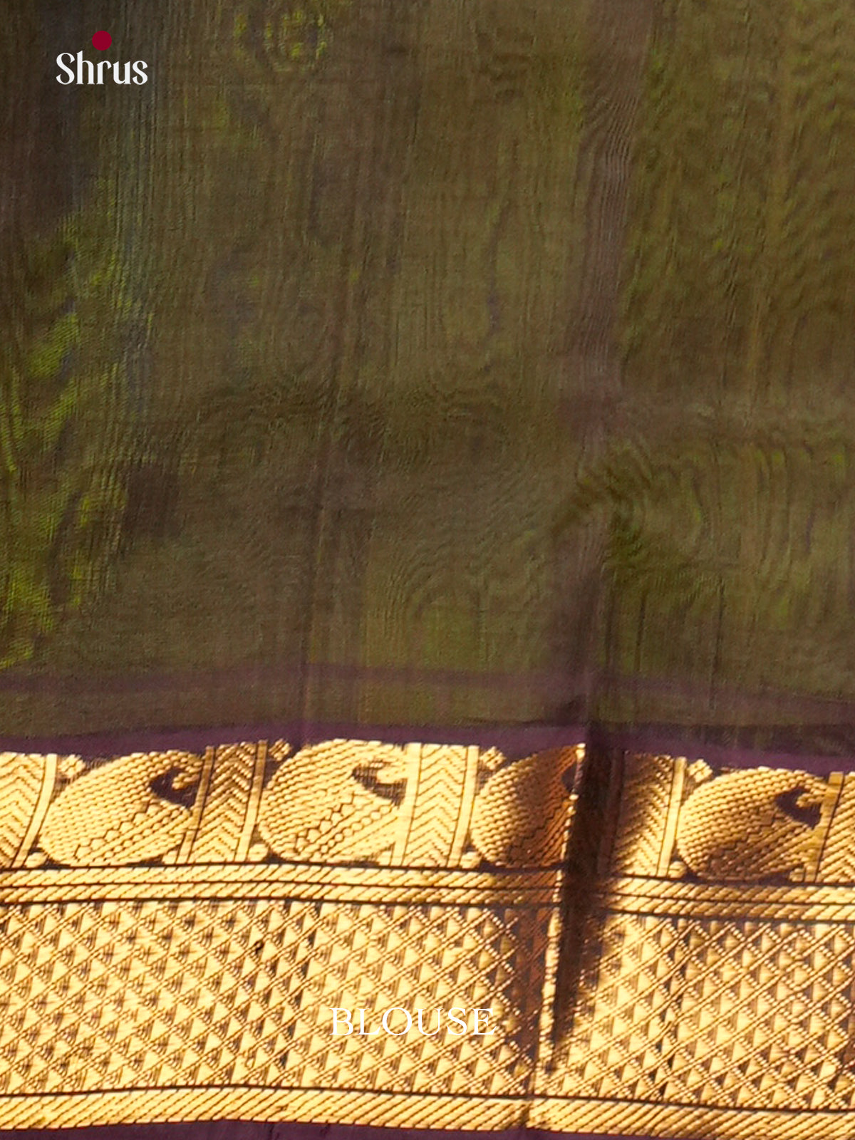 Buy Parrot Green Saree with Plain Body & Green Zari Border