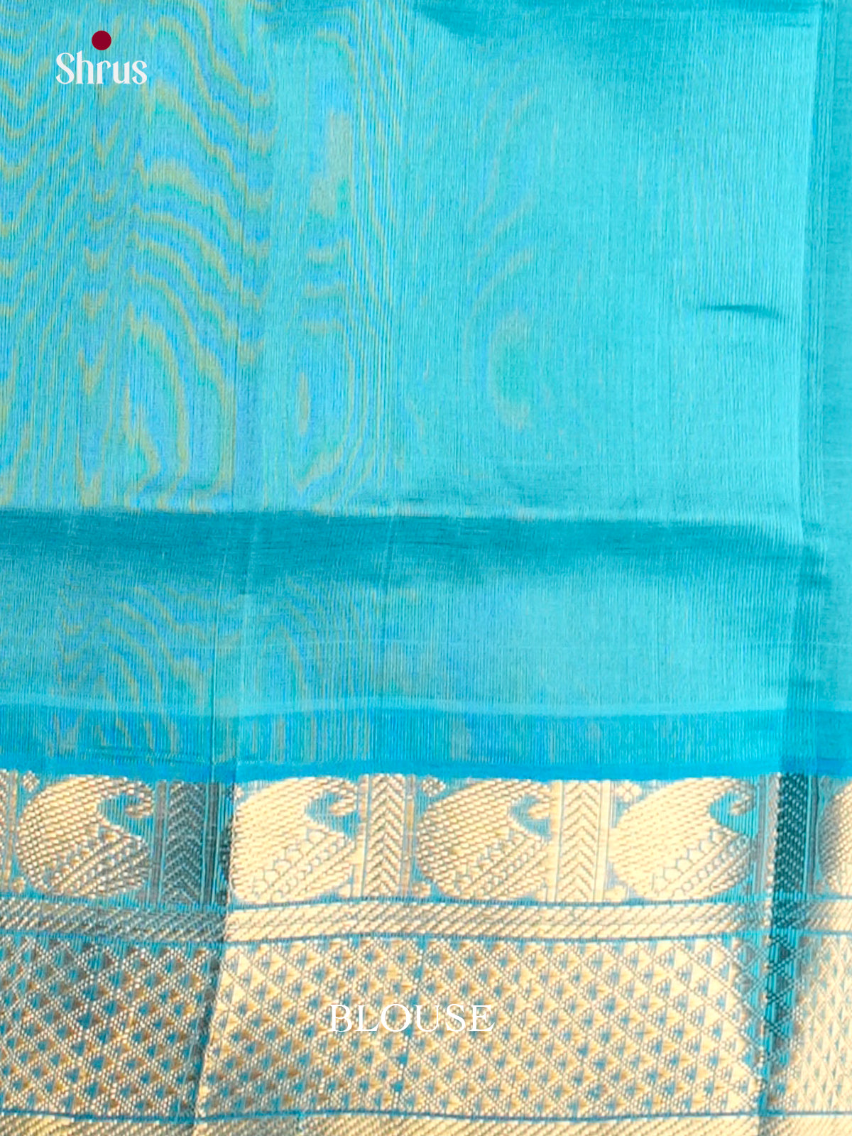 Buy Exquisite Navy Blue Saree With Teal Blue Zari Woven Border