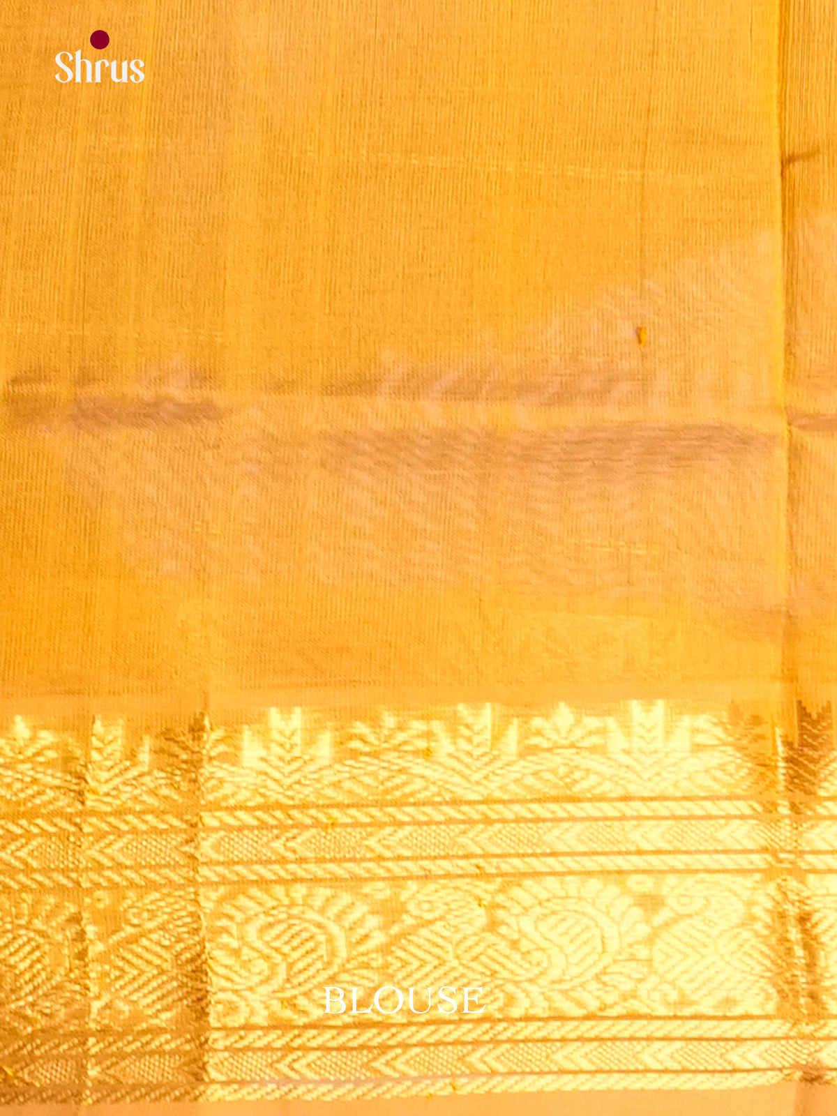 Stunning Brown & Mustard Silk Cotton Saree with zari checks -EAS13389
