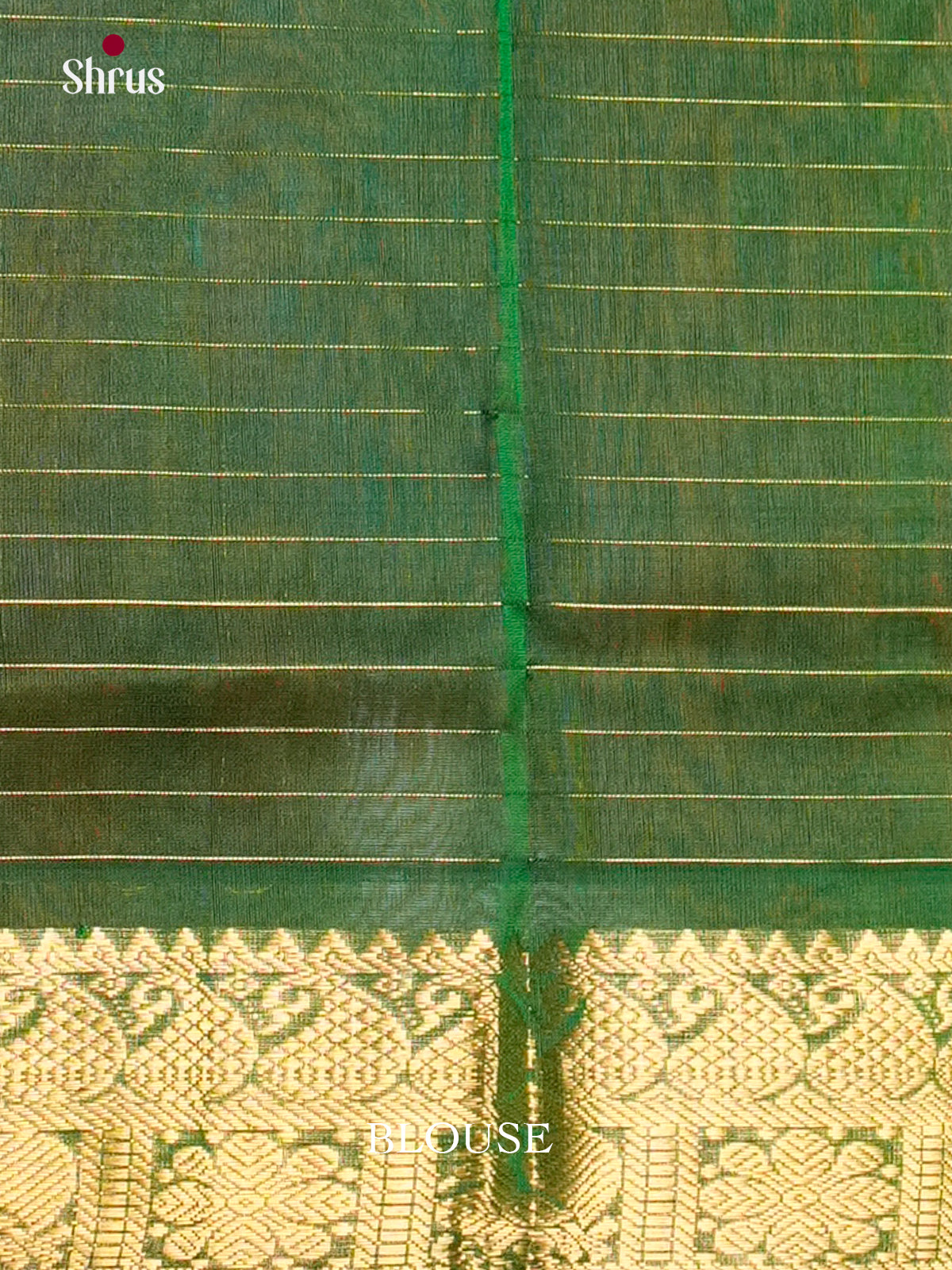 Radiant Rust &Green Silk Cotton Saree with zari checks - EAS13392 - Shop on Shrus.com