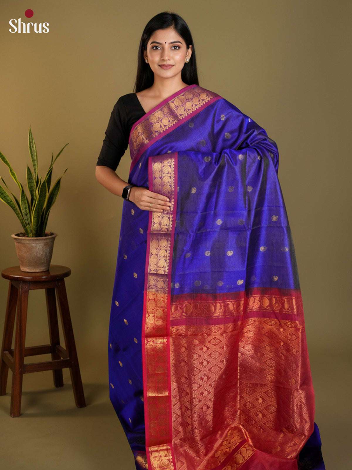 EAS13416 - silkcotton 9yards Saree