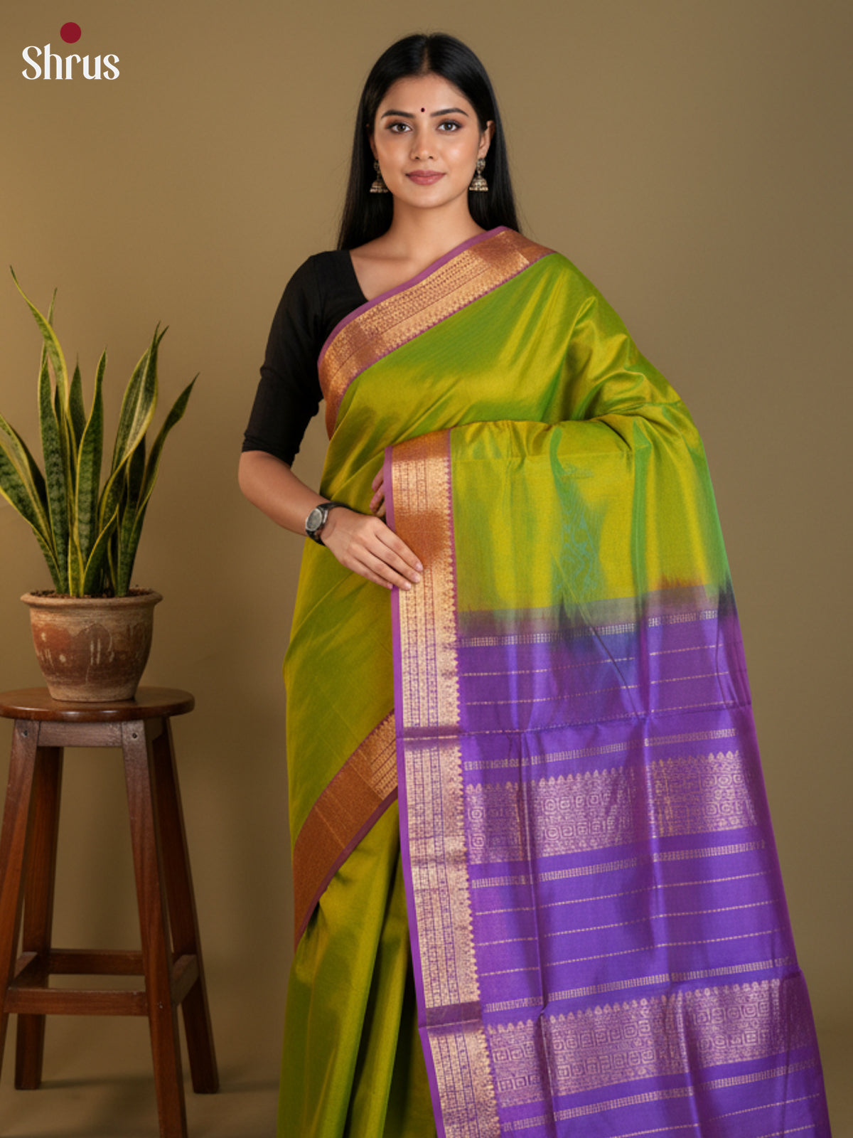 EAS13423 - silkcotton 9yards Saree
