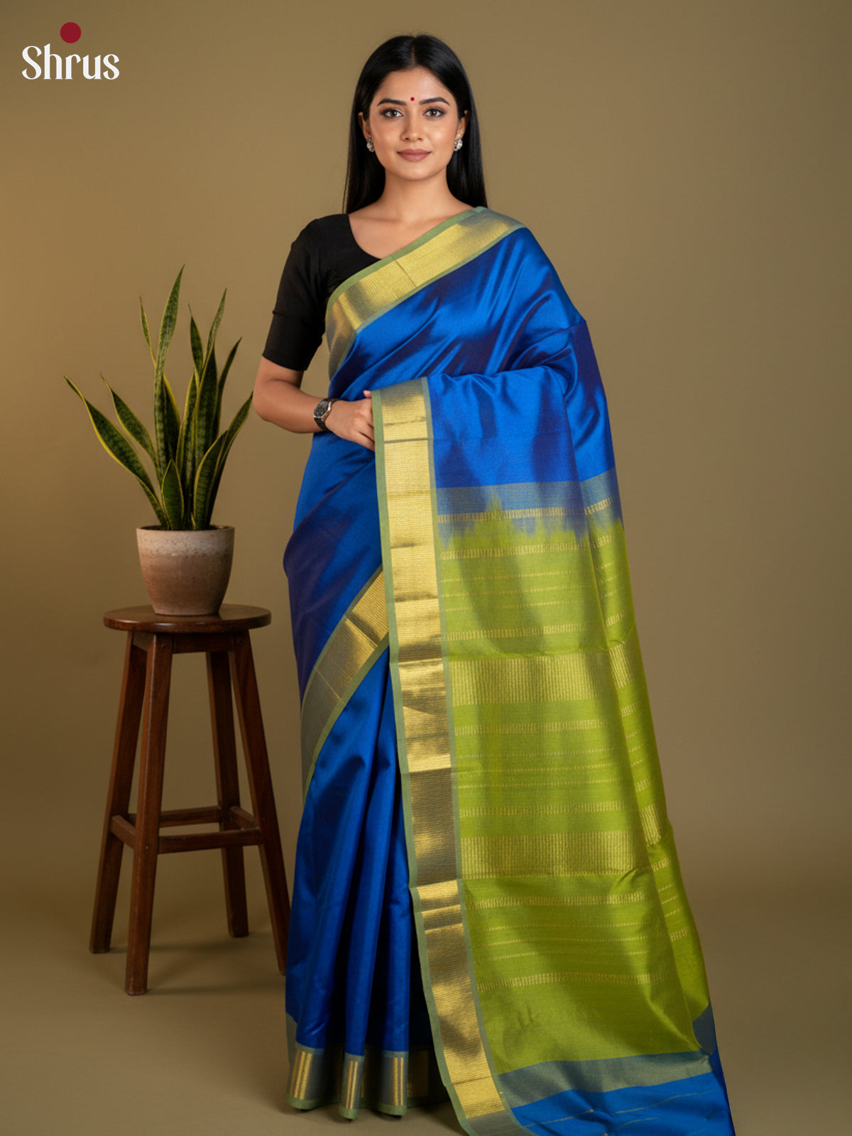 EAS13431 - silkcotton 9yards Saree - Shop on Shrus.com