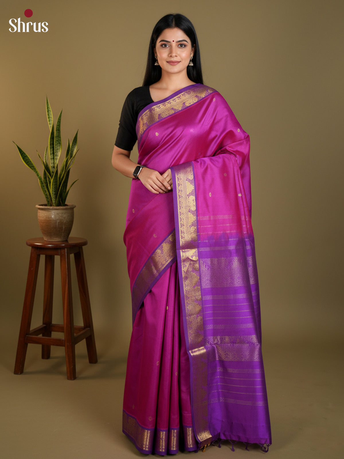 EAS13435 - silkcotton 9yards Saree