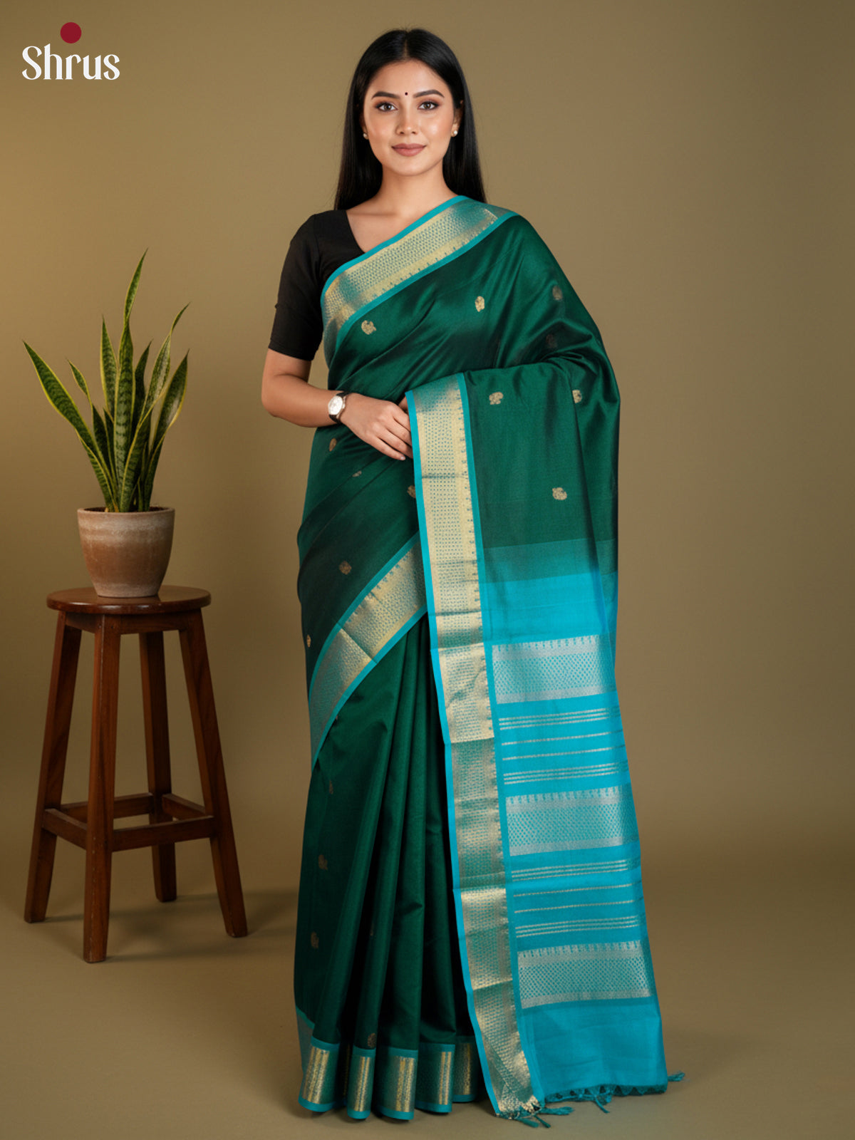 EAS13437 - silkcotton 9yards Saree