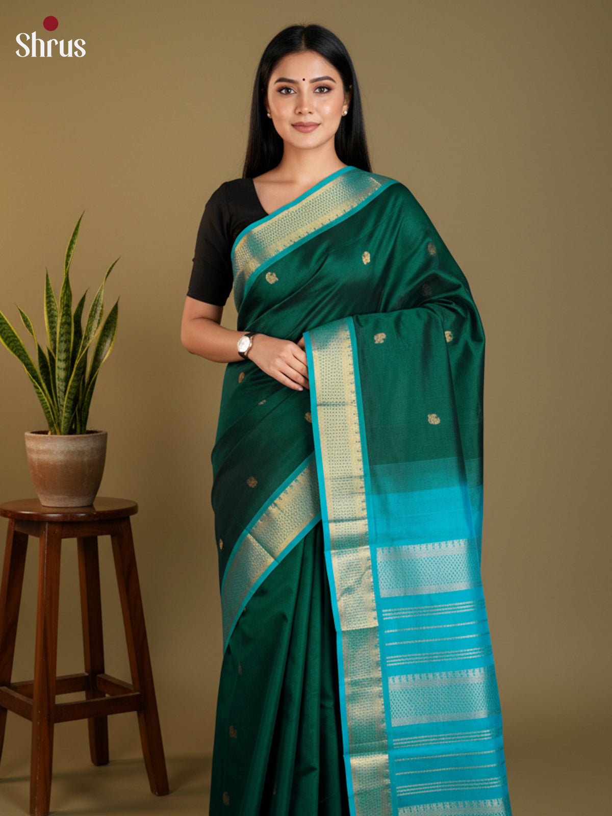 EAS13437 - silkcotton 9yards Saree