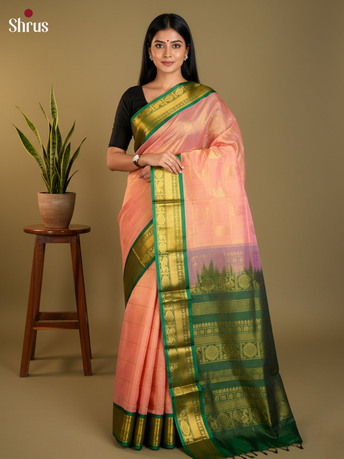 EAS13445 - silkcotton 9yards Saree