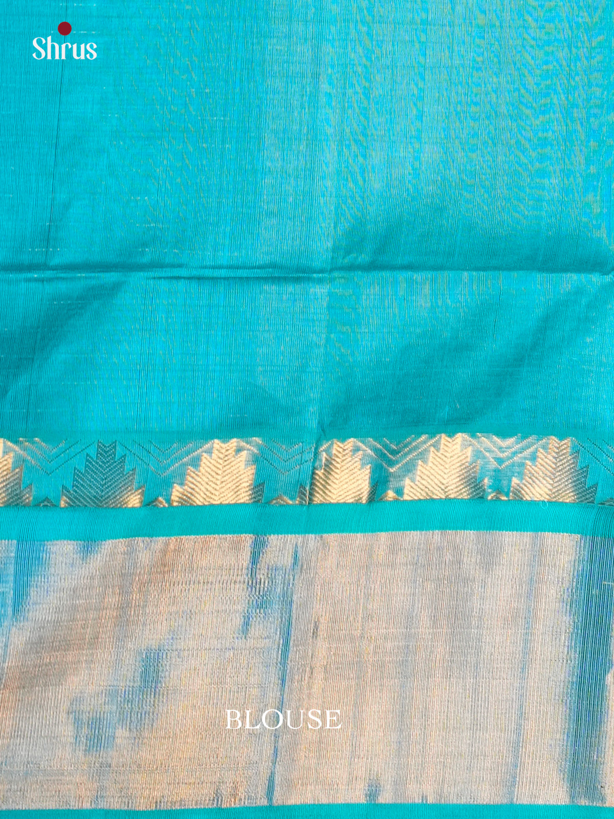 Classy Maroon & Teal Blue Silk Cotton saree with zari checks , buttas & korvai border -EAS19003