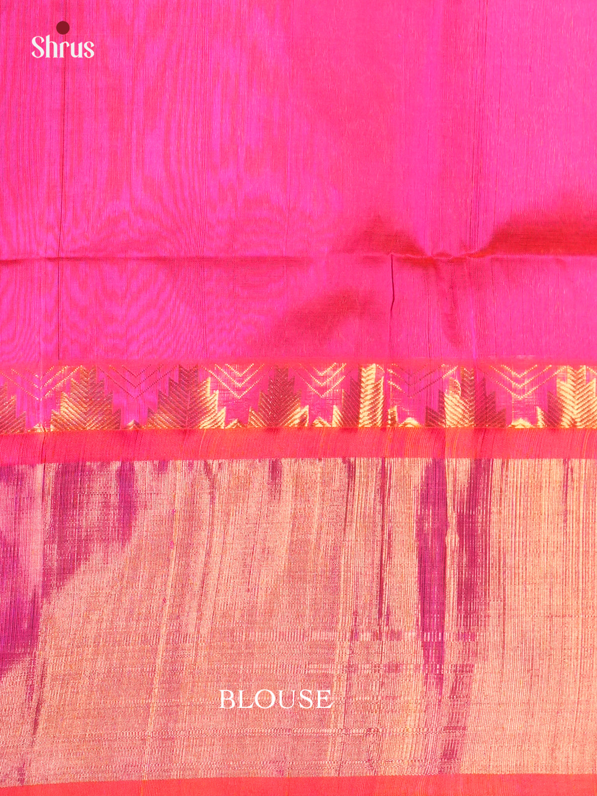 Stunning Blue & Pink Silk Cotton saree with zari checks & korvai border -EAS19004