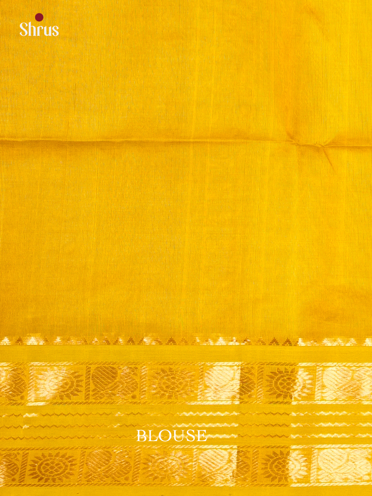 Pretty Cream & Yellow Silk Cotton Saree with zari checks &Korvai-Medium border-EAS19012