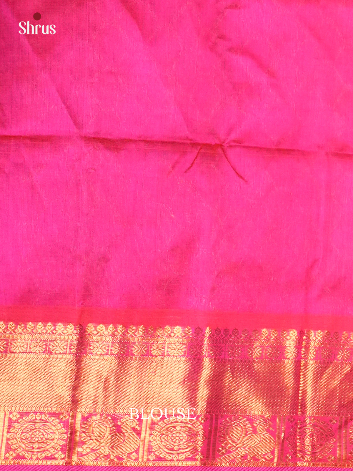 Vibrant Blue & Pink Silk Cotton Saree with zari checks & splendid border -EAS19023