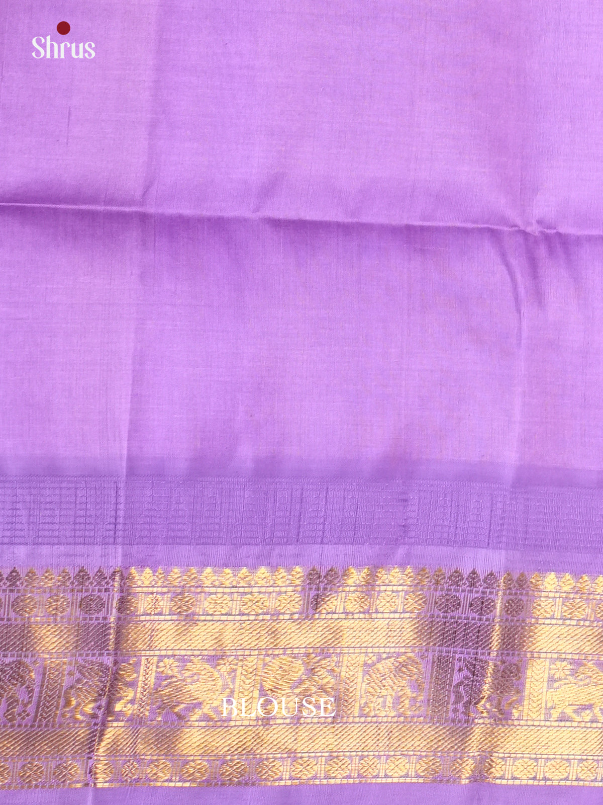 Bright Orange & Lavender Silk Cotton saree with zari checks & Korvai border -EAS19038 - Shop on Shrus.com