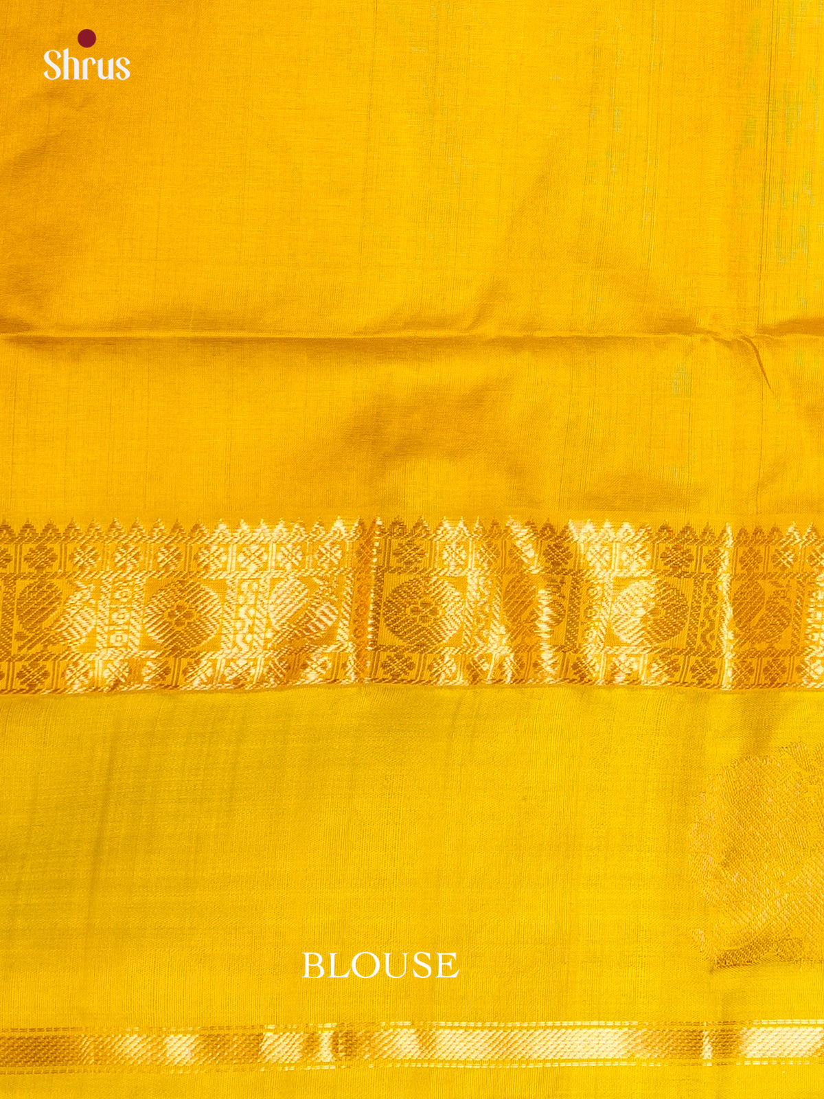Beautiful Cream & Yellow Silk Cotton Saree with zari buttas & Korvai-Big border Saree -EAS19055
