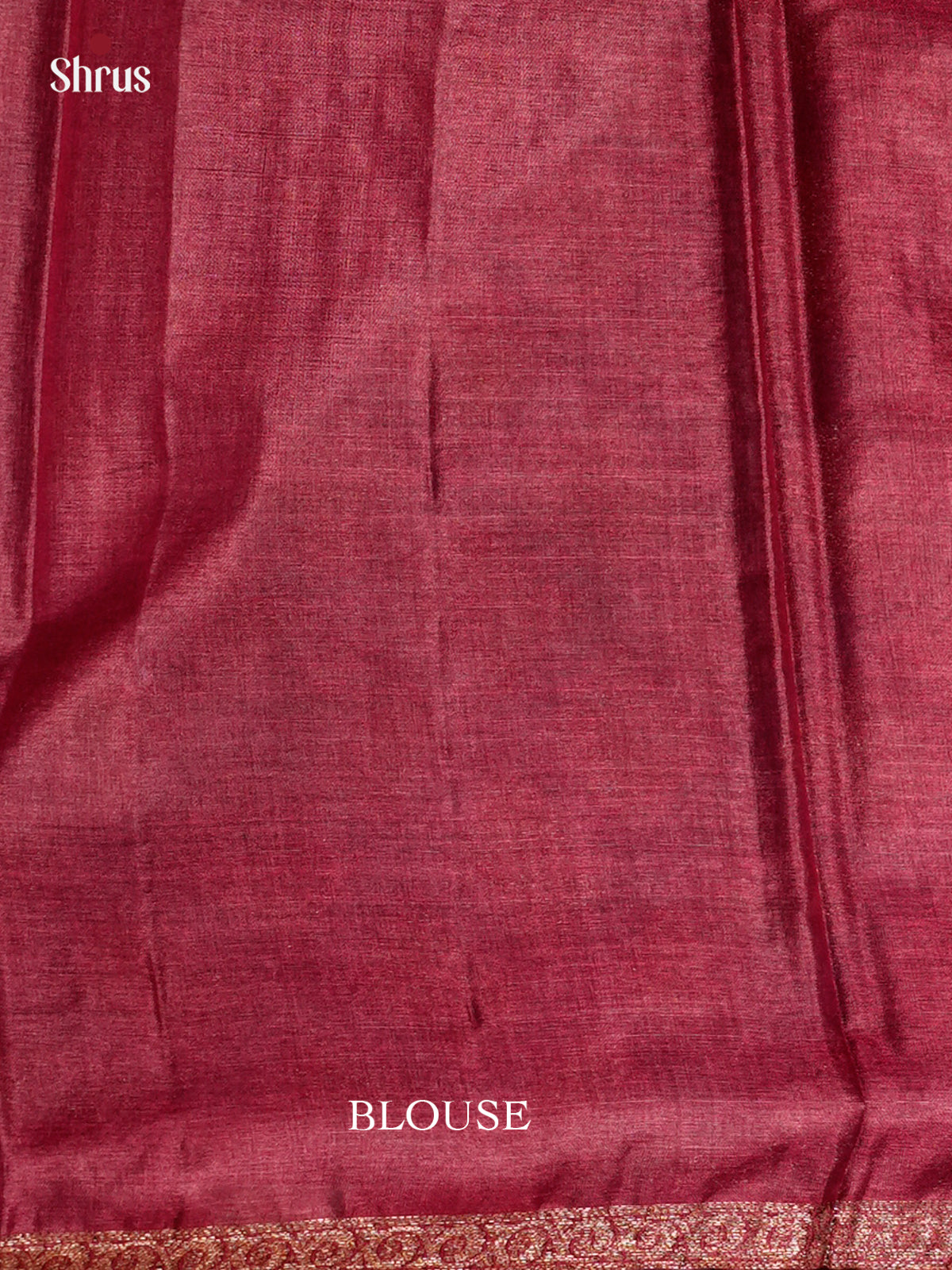 Vibrant Blue & Maroon Banarasi Tussar Saree with zari floral motifs & brocade pallu- EAS20028 -